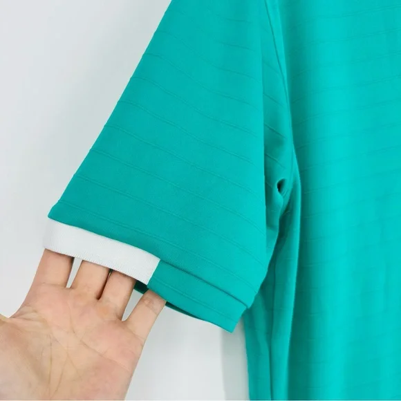 Mens Calloway Opti Dri Teal Blue Short Sleeve Golf Polo Shirt M - Picture 4 of 6